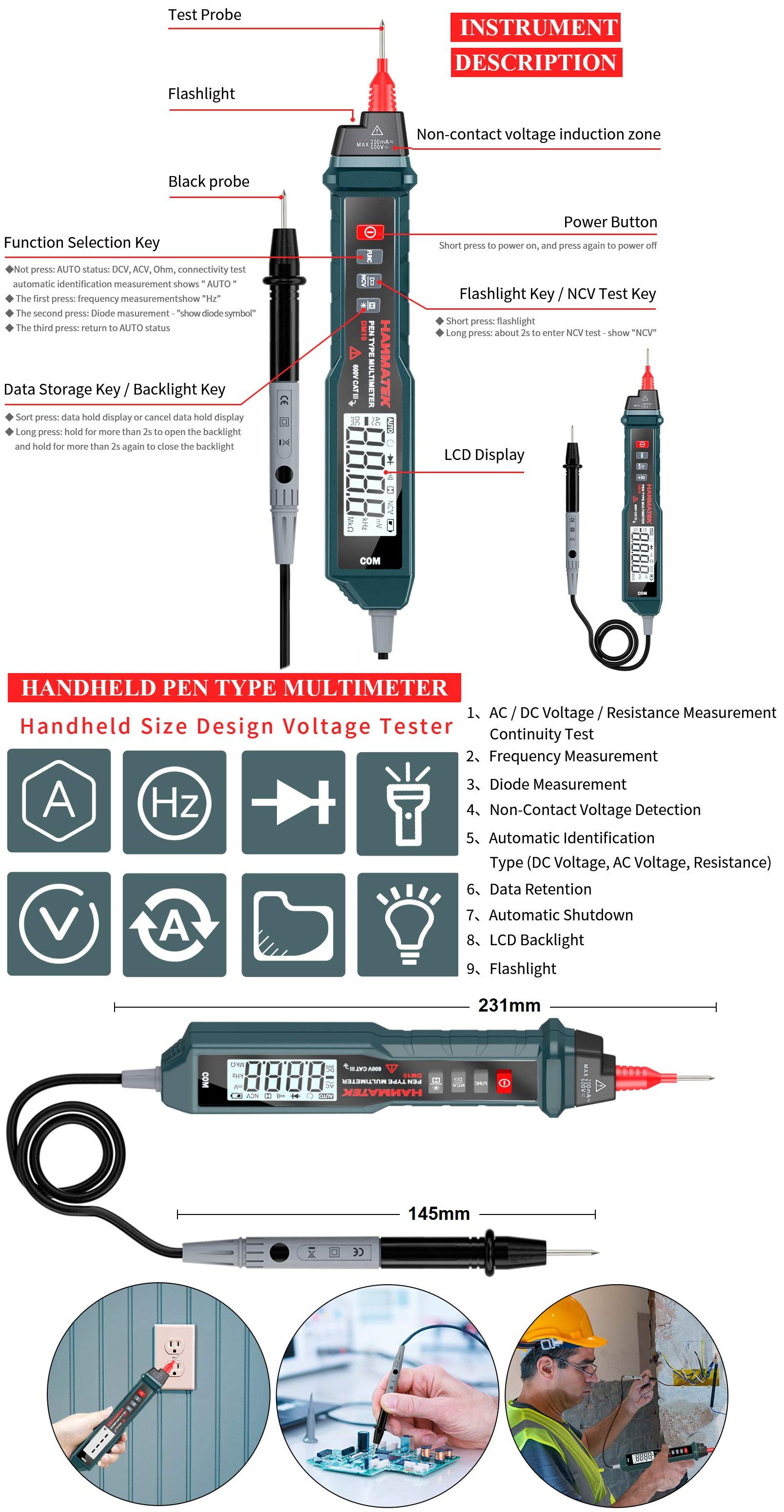 Multimetro Pinza DM10